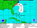 The probable path of Hurricane Matthew. [NOAA graphic]